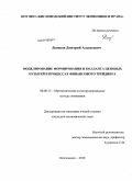 Денисов, Дмитрий Алексеевич. Моделирование формирования и коллапса ценовых пузырей в процессах финансового трейдинга: дис. кандидат экономических наук: 08.00.13 - Математические и инструментальные методы экономики. Кисловодск. 2010. 126 с.