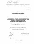 Антропова, Юлия Юрьевна. Моделирование системы оказания специальной помощи детям с ограниченными возможностями здоровья в Уральском регионе: На примере Свердловской области: дис. кандидат педагогических наук: 13.00.03 - Коррекционная педагогика (сурдопедагогика и тифлопедагогика, олигофренопедагогика и логопедия). Екатеринбург. 2003. 261 с.