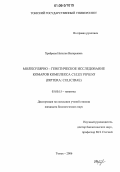 Храброва, Наталья Валерьевна. Молекулярно-генетическое исследование комаров комплекса Culex pipiens: Diptera: Culicidae: дис. кандидат биологических наук: 03.00.15 - Генетика. Томск. 2006. 118 с.