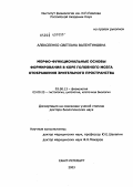 Алексеенко, Светлана Валентиновна. Морфо-функциональные основы формирования в коре головного мозга отображения зрительного пространства: дис. доктор биологических наук: 03.00.13 - Физиология. Санкт-Петербург. 2003. 204 с.