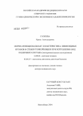 Голубева, Ирина Александровна. Морфофункциональная характеристика лимфоидных органов и стенки тонкой кишки при потреблении вод различного состава (экспериментальное исследование): дис. доктор медицинских наук: 14.00.02 - Анатомия человека. Новосибирск. 2004. 361 с.