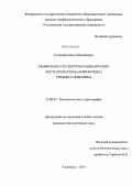 Стеньшин, Илья Михайлович. Морфогенез скульптуры раннеаптских Ancyloceratidae (Ammonoidea) Среднего Поволжья: дис. кандидат наук: 25.00.02 - Палеонтология и стратиграфия. Ульяновск. 2014. 205 с.