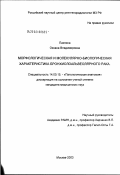 Паклина, Оксана Владимировна. Морфологическая и молекулярно-биологическая характеристика бронхиолоальвеолярного рака: дис. кандидат медицинских наук: 14.00.15 - Патологическая анатомия. Москва. 2003. 111 с.