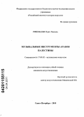 Ришмави, Одех Халиль. Музыкальные инструменты арабов Палестины: дис. кандидат искусствоведения: 17.00.02 - Музыкальное искусство. Санкт-Петербург. 2010. 199 с.