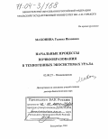 Махонина, Галина Ивановна. Начальные процессы почвообразования в техногенных экосистемах Урала: дис. доктор биологических наук: 03.00.27 - Почвоведение. Екатеринбург. 2004. 345 с.