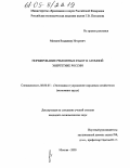 Минаев, Владимир Игоревич. Нормирование ремонтных работ в атомной энергетике России: дис. кандидат экономических наук: 08.00.05 - Экономика и управление народным хозяйством: теория управления экономическими системами; макроэкономика; экономика, организация и управление предприятиями, отраслями, комплексами; управление инновациями; региональная экономика; логистика; экономика труда. Москва. 2005. 202 с.