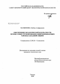 Малышкина, Любовь Альфредовна. Обеспечение экологической безопасности промысловых трубопроводов в нефтедобывающих районах Западной Сибири: дис. кандидат технических наук: 25.00.36 - Геоэкология. Тюмень. 2009. 165 с.