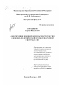 Гвоздиков, Сергей Васильевич. Обеспечение военной безопасности России в военно-политической и международной системах СНГ: дис. кандидат политических наук: 23.00.04 - Политические проблемы международных отношений и глобального развития. Нижний Новгород. 2000. 213 с.