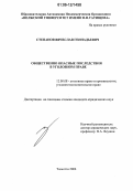 Степанов, Вячеслав Геннадьевич. Общественно опасные последствия в уголовном праве: дис. кандидат юридических наук: 12.00.08 - Уголовное право и криминология; уголовно-исполнительное право. Самара. 2006. 204 с.
