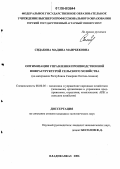 Сидакова, Мадина Маирбековна. Оптимизация управления производственной инфраструктурой сельского хозяйства: На материалах Республики Северная Осетия-Алания: дис. кандидат экономических наук: 08.00.05 - Экономика и управление народным хозяйством: теория управления экономическими системами; макроэкономика; экономика, организация и управление предприятиями, отраслями, комплексами; управление инновациями; региональная экономика; логистика; экономика труда. Владикавказ. 2006. 180 с.
