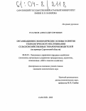 Ратачков, Александр Сергеевич. Организационно-экономические основы развития технологического обслуживания сельскохозяйственных товаропроизводителей: На примере Саратовской области: дис. кандидат экономических наук: 08.00.05 - Экономика и управление народным хозяйством: теория управления экономическими системами; макроэкономика; экономика, организация и управление предприятиями, отраслями, комплексами; управление инновациями; региональная экономика; логистика; экономика труда. Саратов. 2003. 198 с.