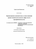 Гурова, Анна Михайловна. Организационно-экономические условия снижения уровня теневой деятельности в сфере малого предпринимательства: дис. кандидат экономических наук: 08.00.05 - Экономика и управление народным хозяйством: теория управления экономическими системами; макроэкономика; экономика, организация и управление предприятиями, отраслями, комплексами; управление инновациями; региональная экономика; логистика; экономика труда. Ростов-на-Дону. 2010. 183 с.