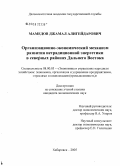 Мамедов, Джамал Алигейдарович. Организационно-экономический механизм развития нетрадиционной энергетики в северных районах Дальнего Востока: дис. кандидат экономических наук: 08.00.05 - Экономика и управление народным хозяйством: теория управления экономическими системами; макроэкономика; экономика, организация и управление предприятиями, отраслями, комплексами; управление инновациями; региональная экономика; логистика; экономика труда. Хабаровск. 2005. 185 с.