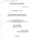 Стулов, Игорь Валентинович. Организационно-экономический механизм управления холдингами: дис. кандидат экономических наук: 08.00.05 - Экономика и управление народным хозяйством: теория управления экономическими системами; макроэкономика; экономика, организация и управление предприятиями, отраслями, комплексами; управление инновациями; региональная экономика; логистика; экономика труда. Санкт-Петербург. 2001. 167 с.
