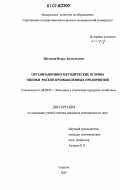 Шулекин, Игорь Анатольевич. Организационно-методические основы оценки рисков промышленных предприятий: дис. кандидат экономических наук: 08.00.05 - Экономика и управление народным хозяйством: теория управления экономическими системами; макроэкономика; экономика, организация и управление предприятиями, отраслями, комплексами; управление инновациями; региональная экономика; логистика; экономика труда. Саратов. 2007. 163 с.