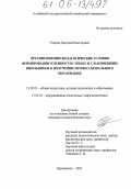 Упоров, Дмитрий Викторович. Организационно-педагогические условия формирования готовности слепых и слабовидящих школьников к получению профессионального образования: дис. кандидат педагогических наук: 13.00.01 - Общая педагогика, история педагогики и образования. Красноярск. 2005. 228 с.