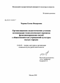 Черняк, Елена Федоровна. Организационно-педагогические условия оптимизации технологического процесса функционирования связей с общественностью учреждений культуры малых городов: дис. кандидат педагогических наук: 13.00.05 - Теория, методика и организация социально-культурной деятельности. Москва. 2009. 223 с.