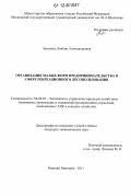 Зазыкина, Любовь Александровна. Организация деятельности малых форм предпринимательства в сфере рекреационного лесопользования: дис. кандидат экономических наук: 08.00.05 - Экономика и управление народным хозяйством: теория управления экономическими системами; макроэкономика; экономика, организация и управление предприятиями, отраслями, комплексами; управление инновациями; региональная экономика; логистика; экономика труда. Нижний Новгород. 2011. 155 с.