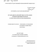 Кукушкина, Анастасия Михайловна. Организация взаимодействия материальных и информационных потоков в логистической системе предприятия: дис. кандидат экономических наук: 08.00.05 - Экономика и управление народным хозяйством: теория управления экономическими системами; макроэкономика; экономика, организация и управление предприятиями, отраслями, комплексами; управление инновациями; региональная экономика; логистика; экономика труда. Самара. 2005. 157 с.