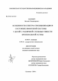 Маринич, Виталий Владимирович. Особенности спектра сенсибилизации и состояние иммунной системы у детей с различной степенью тяжести бронхиальной астмы: дис. кандидат медицинских наук: 14.00.09 - Педиатрия. Смоленск. 2004. 175 с.