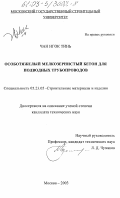 Чан Нгок Тинь. Особотяжелый мелкозернистый бетон для подводных трубопроводов: дис. кандидат технических наук: 05.23.05 - Строительные материалы и изделия. Москва. 2003. 154 с.