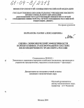 Выгнанова, Мария Александровна. Оценка экономической эффективности корпоративных трансформаций в системе железнодорожного транспорта России: дис. кандидат экономических наук: 08.00.05 - Экономика и управление народным хозяйством: теория управления экономическими системами; макроэкономика; экономика, организация и управление предприятиями, отраслями, комплексами; управление инновациями; региональная экономика; логистика; экономика труда. Москва. 2004. 190 с.
