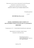 Якунин Иван Николаевич. Оценка влияния высоких температур окружающей среды на безопасность дорожного движения: дис. кандидат наук: 00.00.00 - Другие cпециальности. ФГБОУ ВО «Оренбургский государственный университет». 2024. 146 с.