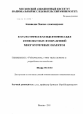 Коновалюк, Максим Александрович. Параметрическая идентификация комплексных изображений многоточечных объектов: дис. кандидат технических наук: 05.12.04 - Радиотехника, в том числе системы и устройства телевидения. Москва. 2011. 150 с.