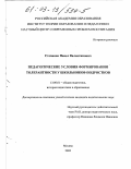 Степанов, Павел Валентинович. Педагогические условия формирования толерантности у школьников-подростков: дис. кандидат педагогических наук: 13.00.01 - Общая педагогика, история педагогики и образования. Москва. 2002. 178 с.