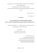 Не Чжань. Педагогические условия профилактики виртуальной зависимости подростков России и Китая: дис. кандидат наук: 00.00.00 - Другие cпециальности. ФГБОУ ВО «Владимирский государственный университет имени Александра Григорьевича и Николая Григорьевича Столетовых». 2025. 204 с.