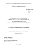 Ненилин Сергей Николаевич. Педагогическое сопровождение профессионального самоопределения школьников моногорода в информационно-образовательной среде: дис. кандидат наук: 00.00.00 - Другие cпециальности. ФГБОУ ВО «Томский государственный педагогический университет». 2025. 189 с.