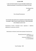 Козис, Дмитрий Владимирович. Построение динамических моделей функционирования комплекса пилотажно-навигационного оборудования летательных аппаратов: дис. кандидат технических наук: 05.13.01 - Системный анализ, управление и обработка информации (по отраслям). Санкт-Петербург. 2006. 152 с.