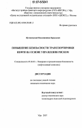 Пуликовский, Константин Борисович. Повышение безопасности транспортировки нефти на основе управления риском: дис. кандидат технических наук: 05.26.03 - Пожарная и промышленная безопасность (по отраслям). Уфа. 2007. 130 с.