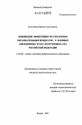 Колесников, Михаил Анатольевич. Повышение эффективности управления образовательным процессом в военных авиационных вузах Вооруженных Сил Российской Федерации: дис. кандидат педагогических наук: 13.00.08 - Теория и методика профессионального образования. Москва. 2007. 295 с.