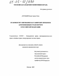 Ахундов, Расим Адиль Оглы. Правовое регулирование пассажирских перевозок автомобильным транспортом в Российской Федерации: дис. кандидат юридических наук: 12.00.03 - Гражданское право; предпринимательское право; семейное право; международное частное право. Москва. 2005. 190 с.