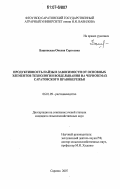 Башинская, Оксана Сергеевна. Продуктивность пайзы в зависимости от основных элементов технологии возделывания на черноземах Саратовского Правобережья: дис. кандидат сельскохозяйственных наук: 06.01.09 - Растениеводство. Саратов. 2007. 198 с.
