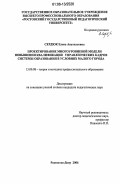 Сердюк, Елена Анатольевна. Проектирование многоуровневой модели повышения квалификации управленческих кадров системы образования в условиях малого города: дис. кандидат педагогических наук: 13.00.08 - Теория и методика профессионального образования. Ростов-на-Дону. 2006. 298 с.