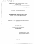 Филатьева, Любовь Валентиновна. Проектирование процессов управления региональной системой повышения квалификации работников образования: дис. кандидат педагогических наук: 13.00.08 - Теория и методика профессионального образования. Тамбов. 2001. 190 с.
