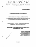 Сунарчина, Мунира Мунировна. Профсоюзы как социальный институт трансформирующегося российского общества: На примере Республики Башкортостан: дис. кандидат социологических наук: 22.00.04 - Социальная структура, социальные институты и процессы. Уфа. 2004. 166 с.