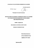 Чекмарева, Светлана Евгеньевна. Прогностическая оценка функционального состояния системы кровообращения при заболеваниях щитовидной железы: дис. кандидат медицинских наук: 14.00.06 - Кардиология. Краснодар. 2004. 151 с.