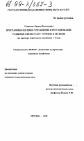 Садинова, Лариса Васильевна. Программно-целевое управление и регулирование развития сферы услуг туризма в регионе: На примере туристского комплекса г. Сочи: дис. кандидат экономических наук: 08.00.05 - Экономика и управление народным хозяйством: теория управления экономическими системами; макроэкономика; экономика, организация и управление предприятиями, отраслями, комплексами; управление инновациями; региональная экономика; логистика; экономика труда. Москва. 1998. 170 с.