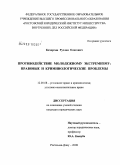 Кочергин, Руслан Олегович. Противодействие молодежному экстремизму: правовые и криминологические проблемы: дис. кандидат юридических наук: 12.00.08 - Уголовное право и криминология; уголовно-исполнительное право. Ростов-на-Дону. 2008. 233 с.