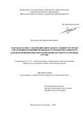 Хрульков Владимир Николаевич. Разработка и исследование интеллектуальной системы управления комбинированным траловым механизмом для перемещения высокотоннажных крупногабаритных грузов: дис. кандидат наук: 00.00.00 - Другие cпециальности. ФГБОУ ВО «Комсомольский-на-Амуре государственный университет». 2025. 223 с.
