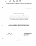 Сильвисюк, Виктор Николаевич. Развитие институциональной системы поддержки инновационной деятельности на основе сочетания государственного регулирования и саморегулирования: дис. кандидат экономических наук: 08.00.05 - Экономика и управление народным хозяйством: теория управления экономическими системами; макроэкономика; экономика, организация и управление предприятиями, отраслями, комплексами; управление инновациями; региональная экономика; логистика; экономика труда. Орел. 2005. 167 с.