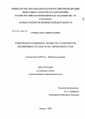 Гурова, Ольга Николаевна. Развитие интеграционных процессов в содружестве независимых государств на современном этапе: дис. кандидат экономических наук: 08.00.14 - Мировая экономика. Москва. 2008. 171 с.