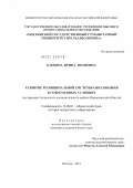 Бабкина, Ирина Ивановна. Развитие муниципальной системы образования в современных условиях: на примере Аннинского муниципального района Воронежской области: дис. кандидат педагогических наук: 13.00.01 - Общая педагогика, история педагогики и образования. Москва. 2011. 195 с.