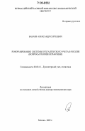Бакаев, Александр Сергеевич. Реформирование системы бухгалтерского учета в России: Вопросы теории и практики: дис. доктор экономических наук: 08.00.12 - Бухгалтерский учет, статистика. Москва. 2005. 462 с.