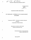 Поддубная, Марина Николаевна. Регулирование устойчивого роста национальной экономики: дис. кандидат экономических наук: 08.00.05 - Экономика и управление народным хозяйством: теория управления экономическими системами; макроэкономика; экономика, организация и управление предприятиями, отраслями, комплексами; управление инновациями; региональная экономика; логистика; экономика труда. Краснодар. 2004. 187 с.