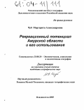 Чуб, Маргарита Александровна. Рекреационный потенциал Амурской области и его использование: дис. кандидат географических наук: 25.00.24 - Экономическая, социальная и политическая география. Владивосток. 2003. 184 с.