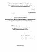 Саламатов, Юрий Александрович. Рентгеновская диагностика слоёв и интерфейсов в слабоконтрастных многослойных металлических наногетероструктурах: дис. кандидат физико-математических наук: 01.04.07 - Физика конденсированного состояния. Екатеринбург. 2013. 126 с.